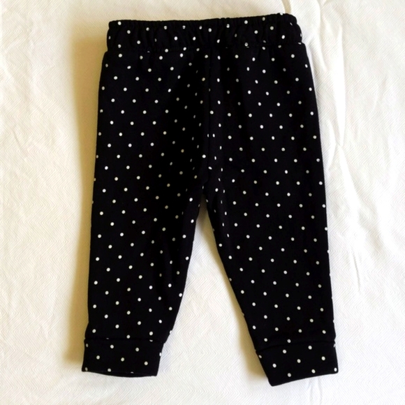 george polkadot fleece lined joggers sweatpants 3-6 months baby girl - Picture 5 of 5
